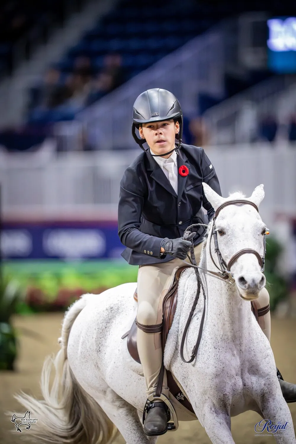 Neverland athlete competing at the Royal Agricultural Winter Fair